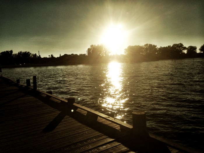 Pier at sunset