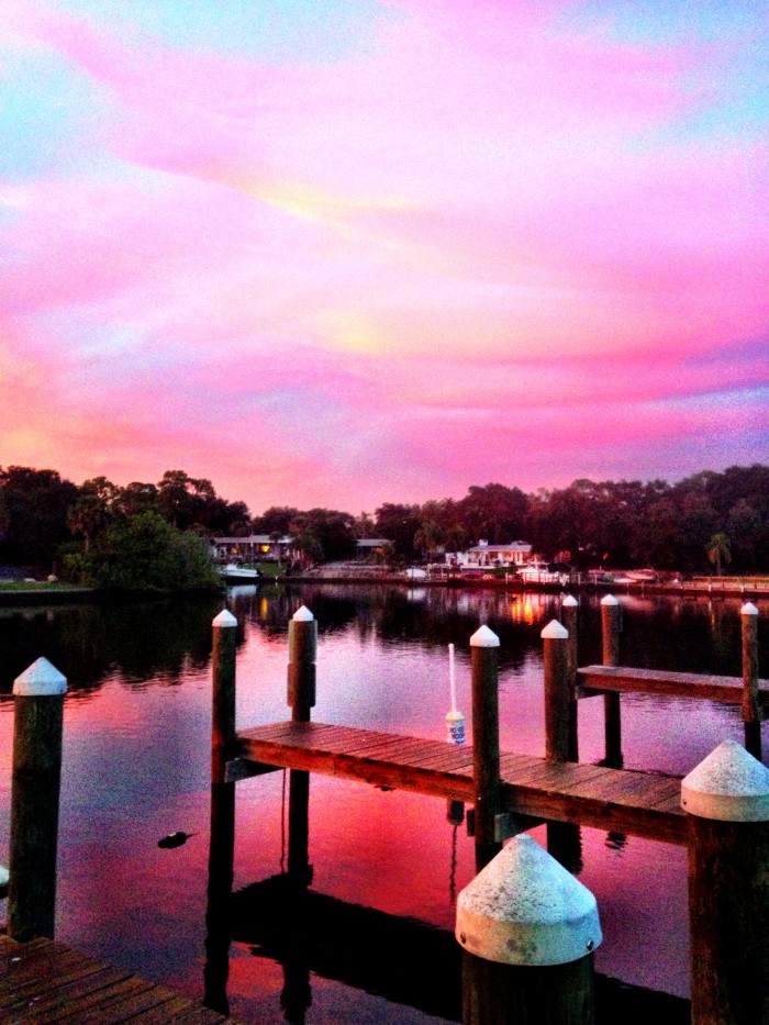 Phillippi Creek Oyster Bar sunset